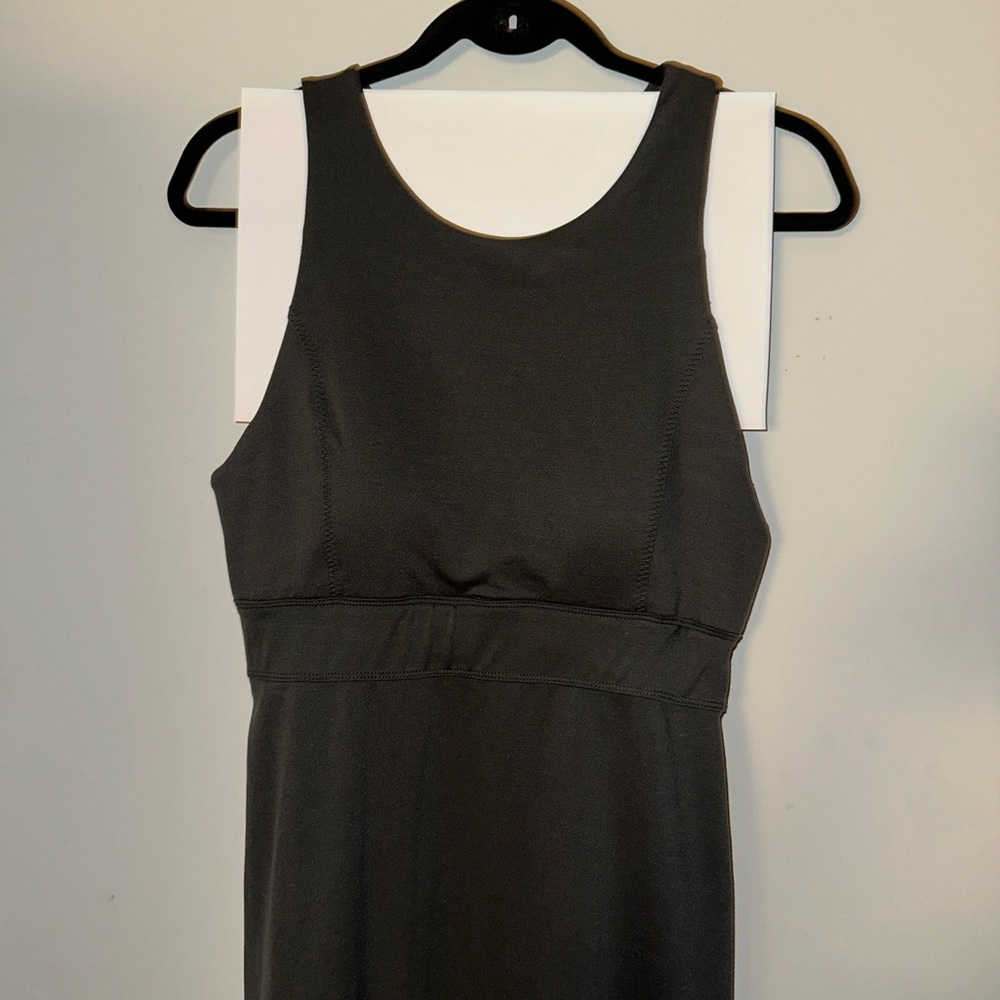 Athleta - Deep Breath Sheath Travel Dress, Olive, L - Picture 5 of 9